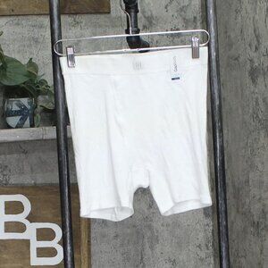Gap Body Womens Logo Comfort High-Waist Shorts GPW01070 GPW01070 White M